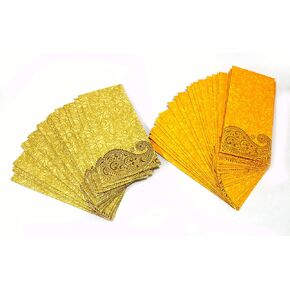 eSplanade Money Gift Envelopes Lifafa - Multi Color Pack of 50 - Perfect for Weddings, Invitations, Photos, Graduation, Baby Shower