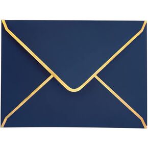 50 PCS Invitation Envelopes A7 Size, Burgundy Envelopes 5 x 7 Inch V-Flap Mailing Card Envelopes Quick Seal Envelopes with Gold Border for 5x7 Cards, Birthday, Weddings, Graduations, Greeting Cards in Kuwait