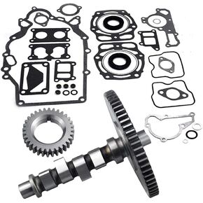 12044-0803 Steel Camshaft Upgrade Kit & 59051-2112 Spur Gear, Compatible with JD 425 445 Camshaft AM124510 MIA12872, for Kawasaki FD620D 12044-2239,120440803, Fits Kawasaki KAF620 Engines