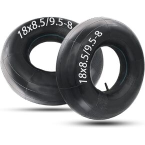 18x8.50-8/18x9.50-8 Inner Tube with TR13 Straight Valve Stem Compatible with Lawn Mowers, Hand Trucks,Tractors, Golf Carts, and Garden Trailers (2 Packs)