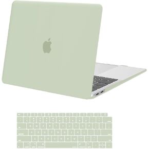 MOSISO Compatible with MacBook Air 13 inch Case 2022 2021 2020 2019 2018 Release A2337 M1 A2179 A1932 Touch ID, Plastic Hard Shell Cover&Keyboard Cover for MacBook Air 13.3 inch Case, Transparent