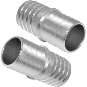 JoyTube 1 Pcs 1-1/4 to 1-1/2 Inch Radiator Hose Barb Adapter, Coupler Splice Mend Coolant Intercooler Exchanger Heater Repair Hose Connector Water Fluid Air Aluminum