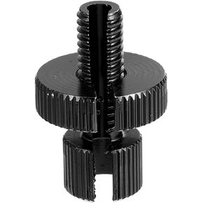X AUTOHAUX 1 Pcs M8 Brake Clutch Cable Line Adjuster Screw Adjusting Bolt with Slotted for Motorcycle Bike Scooter Aluminum Alloy Black
