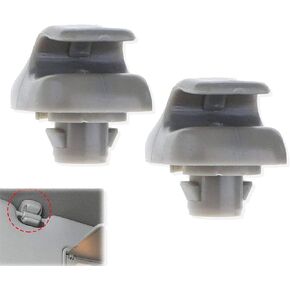 Poweka Sunvisor Clip Hook Replacement Compatible with 1998-2007 Accord 1996-2004 Civic 2007-2011 CR-V 1999-2010 Odyssey 2006-2011 Ridgeline, Replace 888217-S01-A01ZA Gray Pack of 2