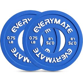 Rubber Fractional Weight Plates Set of 8 Micro Weight Plate Pair of 0.25LB 0.5LB 0.75LB 1 LB for Olympic Barbells for Strength Training Micro Plates Weight Plate