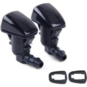2 Pcs Front Windshield Washer Wiper Nozzle Spray Jet fits for Ford 2008 2009 2010 F250 F350 F450 F550 Fits Ford Fiesta 2011-2015 OEM number 7C3Z17603A BC3Z17603A BE8Z-17603-A 7C3Z-17603-A