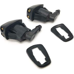 2Pcs Windshield Washer Nozzles Wiper Spray Kit Dual Holes Compatible for Toyota 2000-2004 Avalon 2001-2003 Prius 85381-44010