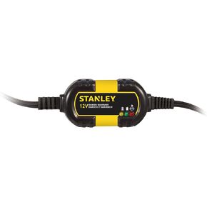 STANLEY BM1S Fully Automatic 1 Amp 12V Battery Charger/Maintainer with Cable Clamps and O-Ring Terminals