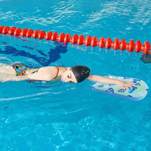 لوح كيك بورد للتدريب على السباحة، وتدريب الكبار على السباحة، ومساعد السباحة، وركل السباحة مع مقابض لتدريب المبتدئين - أزرق in Kuwait