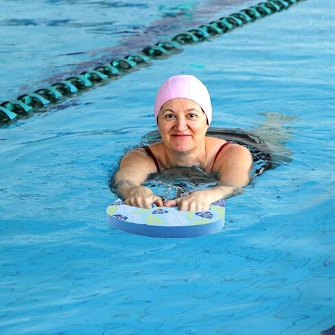 لوح كيك بورد للتدريب على السباحة، وتدريب الكبار على السباحة، ومساعد السباحة، وركل السباحة مع مقابض لتدريب المبتدئين - أزرق in Kuwait