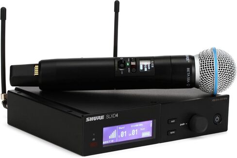 نظام ميكروفون لاسلكي من شور SLXD24/B58 مع ميكروفون صوتي محمول BETA58A، SLXD24/B58-J52 in Saudi Arabia