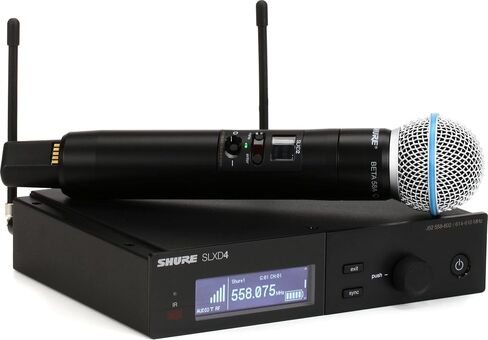 نظام ميكروفون لاسلكي من شور SLXD24/B58 مع ميكروفون صوتي محمول BETA58A، SLXD24/B58-J52 in Saudi Arabia