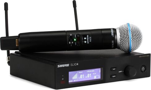 نظام ميكروفون لاسلكي من شور SLXD24/B58 مع ميكروفون صوتي محمول BETA58A، SLXD24/B58-J52 in Saudi Arabia