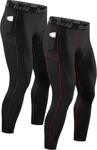 Runhit Compression Pants Men Running Tights Leggings Athletic Workout Gym Pants in Saudi Arabia