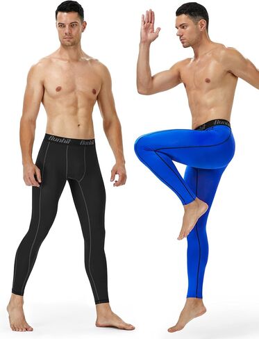Runhit Compression Pants Men Running Tights Leggings Athletic Workout Gym Pants in Saudi Arabia