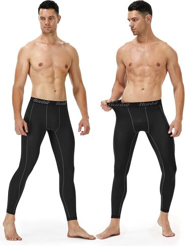 Runhit Compression Pants Men Running Tights Leggings Athletic Workout Gym Pants in Saudi Arabia