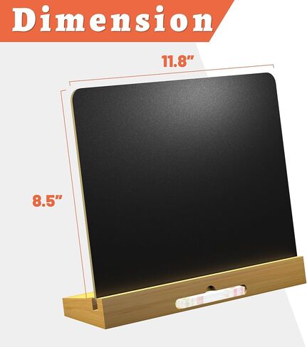 Chalkboard Signs 8.3 x 11.7,Small Chalkboard Signs with Stand and Business Card Holder,Wood Table Top Food Signs Bar Sign Message Board Menu Board for Kitchen Home Party and Event Decorations in Saudi Arabia