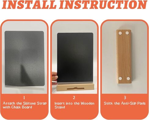 Chalkboard Signs 8.3 x 11.7,Small Chalkboard Signs with Stand and Business Card Holder,Wood Table Top Food Signs Bar Sign Message Board Menu Board for Kitchen Home Party and Event Decorations in Saudi Arabia