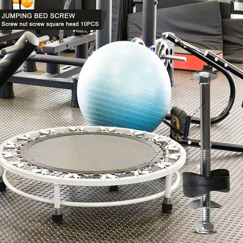 12 قطعة من عمود ضميمة الترامبولين، فواصل فولاذية مجلفنة، براغي الترامبولين، مسمار قفز سرير النقل، برغي صامولة، براغي ترامبولين ذات رأس مربع، أجزاء مكانية in Kuwait