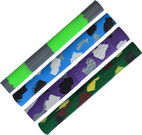 Premium Bat Grips - Grips For Cricket Bats, Softball, Baseball & Racquets - Excellent Shock Absorption Rubber Grips - Comfortable Grip Tapes - Pack Of 4 in Saudi Arabia