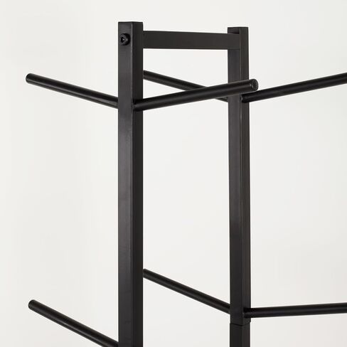 Basketball Rack,12 Ball Display Ball sMetal Ball Rack for Home Garage Rugby Basketball Soccer Volleyball Storage Rack, Black in Saudi Arabia