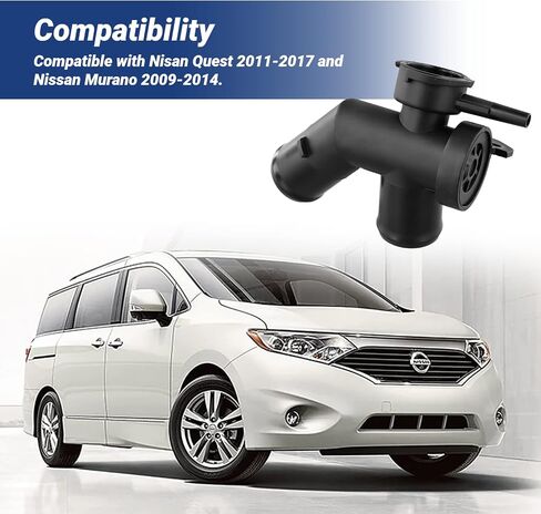 Radiator Coolant Filler Neck, Compatible with Nisan Quest 2011-2017 & Nissan Murano 2009-2014, Temperature-Resistant Plastic Coolant Hose Connector in Saudi Arabia