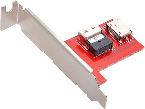 Cablecc PCI-Express 4.0 Mini SAS SFF-8087 إلى SAS HD SFF-8643 PCBA أنثى محول مع قوس in Kuwait