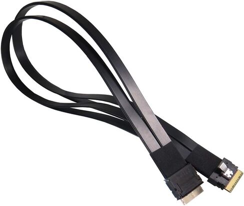 كابلات Micro SATA|كابل SlimSAS 8i (SFF-8654) إلى Oculink 8i (SFF-8611) - 500 مم in Kuwait