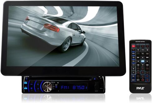 Pyle PLD10BT 10.1-Inch Motorized Touchscreen Bluetooth Receiver Multimedia System with Built-In DVD Player in Saudi Arabia