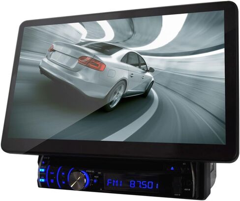 Pyle PLD10BT 10.1-Inch Motorized Touchscreen Bluetooth Receiver Multimedia System with Built-In DVD Player in Saudi Arabia