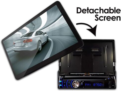 Pyle PLD10BT 10.1-Inch Motorized Touchscreen Bluetooth Receiver Multimedia System with Built-In DVD Player in Saudi Arabia