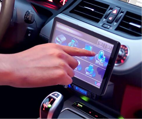 Pyle PLD10BT 10.1-Inch Motorized Touchscreen Bluetooth Receiver Multimedia System with Built-In DVD Player in Saudi Arabia