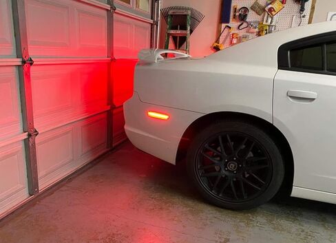 iJDMTOY 75-090-Smoked-Red Smoked Lens أحمر كامل LED مجموعة إضاءة جانبية خلفية لسيارة Dodge 2008-14 Challenger & 2011-14 Charger، مدعوم بـ 36 صمام ثنائي LED، استبدل مصابيح العلامات الجانبية OEM in Kuwait