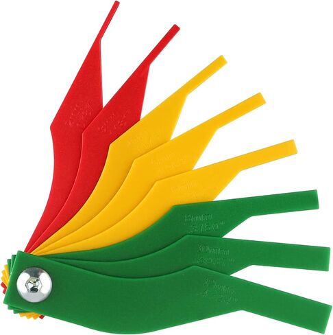 8Pcs Portable Color Coded Brake Lining Thickness Gauge, Quickly Gauge Brake Pad Thickness of Any Vehicle,The Most Practical Car Gadgets in Saudi Arabia