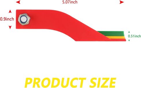 8Pcs Portable Color Coded Brake Lining Thickness Gauge, Quickly Gauge Brake Pad Thickness of Any Vehicle,The Most Practical Car Gadgets in Saudi Arabia