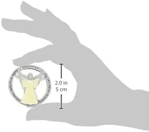 Light My Way Guardian Angel Auto Visor Clip, Glow in the Dark, Gifts for Drivers, 1 7/8-Inches, by Abbey & CA Gift in Saudi Arabia