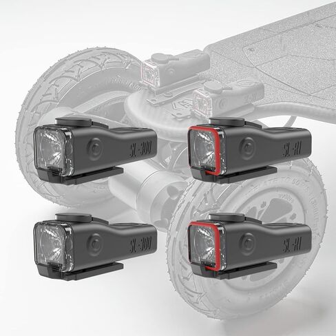 Skateboard Lights with Mounts (Combo Pack SL-300/R1 | Standard + Starter Pack of Mounts) in Kuwait