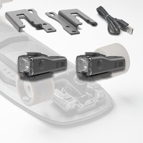 Skateboard Lights with Mounts (Combo Pack SL-300/R1 | Standard + Starter Pack of Mounts) in Kuwait