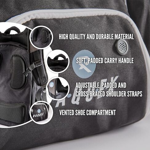 حقيبة ظهر رياضية - لمضرب تنس واحد أو مضارب اسكواش أو كرة الريشة. حقيبة ظهر للمضارب + الأحذية + الكمبيوتر المحمول + زجاجة ماء in Kuwait