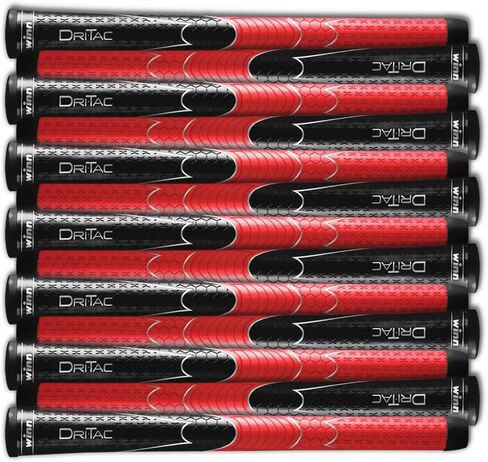 SET OF 13 WINN DRITAC AVS STANDARD BLACK / RED GOLF GRIP in Saudi Arabia