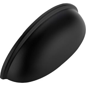 Ravinte 15 Pack 3" Drawer Pulls Flat Black Cabinet Cup Pulls Kitchen Hardware Cabinet Handles Drawer Handles Knobs 3 inch Hole Center