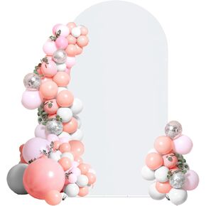 غطاء قوس الزفاف 7.3 قدم القوس الخلفي غطاء دنة غلاف القوس المجهز لجولة Round Top CHIARA BACKDROP COVES in Kuwait