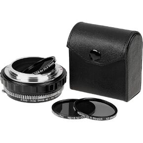 Fotodiox DLX Stretch Lens Adapter - Compatible with Pentax K Auto Focus Mount (PK AF) Lens to EOS R/RF Mount Mirrorless Cameras with Macro Focusing Helicoid and Magnetic Drop-in Filters