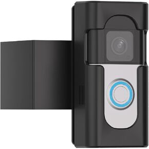 Anti-Theft Video Doorbell Mount, Adjustable Doorbell Door Bracket, No Drill Bracket Holder Accessories for Apartment Houses Compatible with Ring Video Doorbell 4/3/3 Plus/2/1/2023/2020 Release