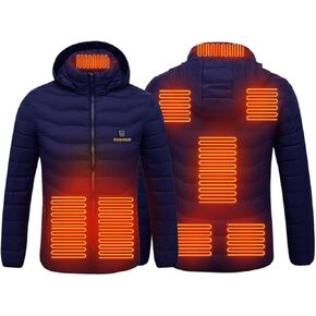2024 Heated Hoodie Multiple Heating Zones Coat for Men and Women,Heated Jacket with 3 Heating Levels,Zip Heated Vest