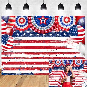 LTLYH 7x5ft XtraLarge 4th of July Banner for Independence Day American Flag Backdrop, 4th of July Backdrop for 4th of July Decorations | Fourth of July Banner, Fourth of July Decorations 269
