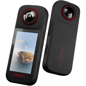 V3 360 Camera for Motorcycle, HUD 8K Waterproof Action Camera, 72MP Photo, Split-Screen Shooting, Emergency Recording, GPS Panorama, PilotSteady™,One-Tap and Precision, Quick Share