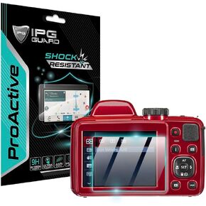 IPG ProActive Made for Kodak Astro Zoom AZ421 Display 9H Hardness Screen Protector (2 Units) Smooth Glass Touch Ultra Responsive High Clarity Anti Scratch Smudge & Shock Proof for KodAZ421