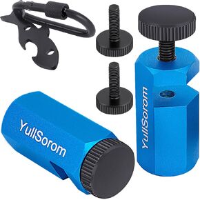 Tall Stair Gauges for Framing Square with Holder and Carabiner Stair Guage Knobs Tool for Circular Saw,Stair Guides Perfect for Rafter Gauge Clamps Blue kit