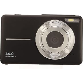 Digital Camer for Kids Boys Girls, Digital Point and Shoot Camera with 2.4 in IPS Screen, 1080P 44M 16X Zoom Autofocus Vlogging Camera, Pocket Camera for Photography (Black)